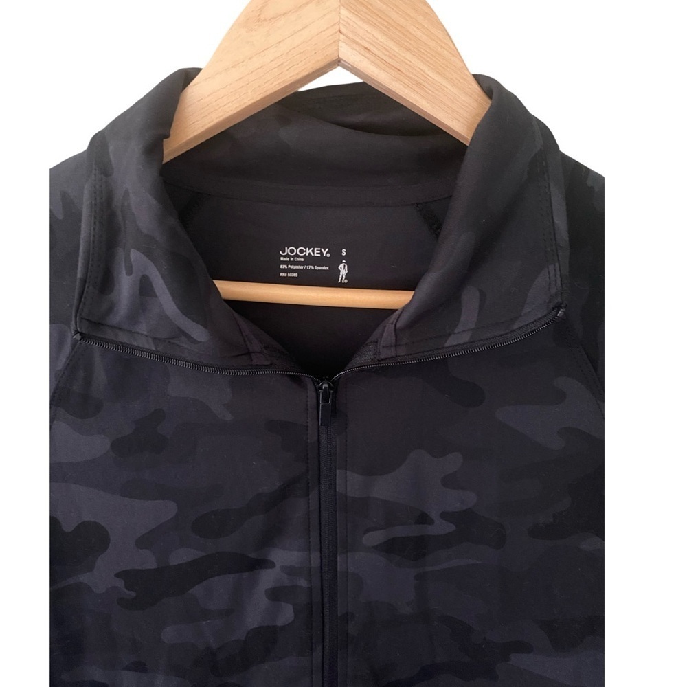 Jockey Full Zip Active Yoga Jacket Camo Black NWT Size S - Picture 5 of 10